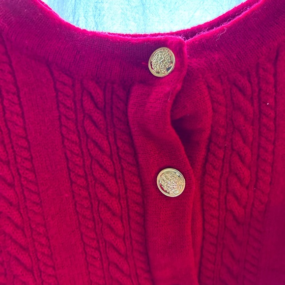 Vintage Red Talbots Sweater Medium - Picture 3 of 4